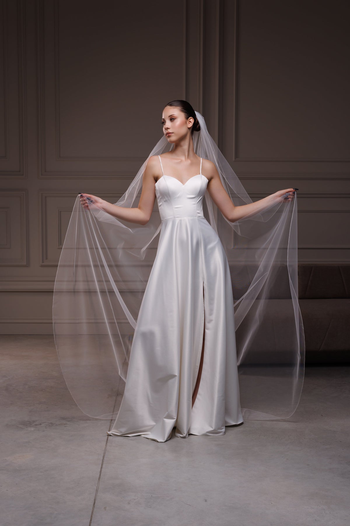 Pencil Edge One-Layer Veil - view 3