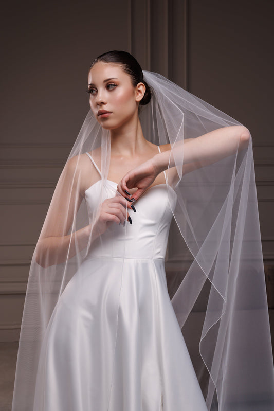 Pencil Edge One-Layer Veil - view 1