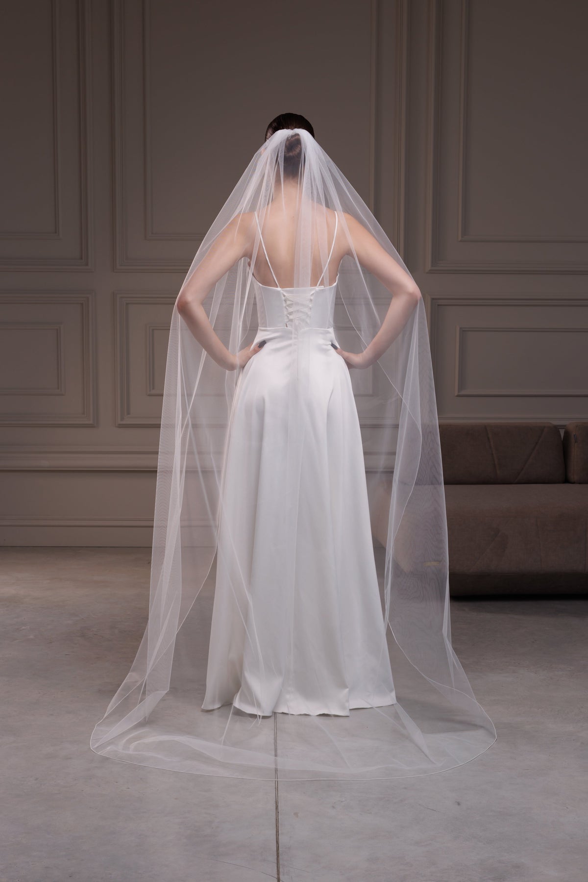 Pencil Edge One-Layer Veil - view 4
