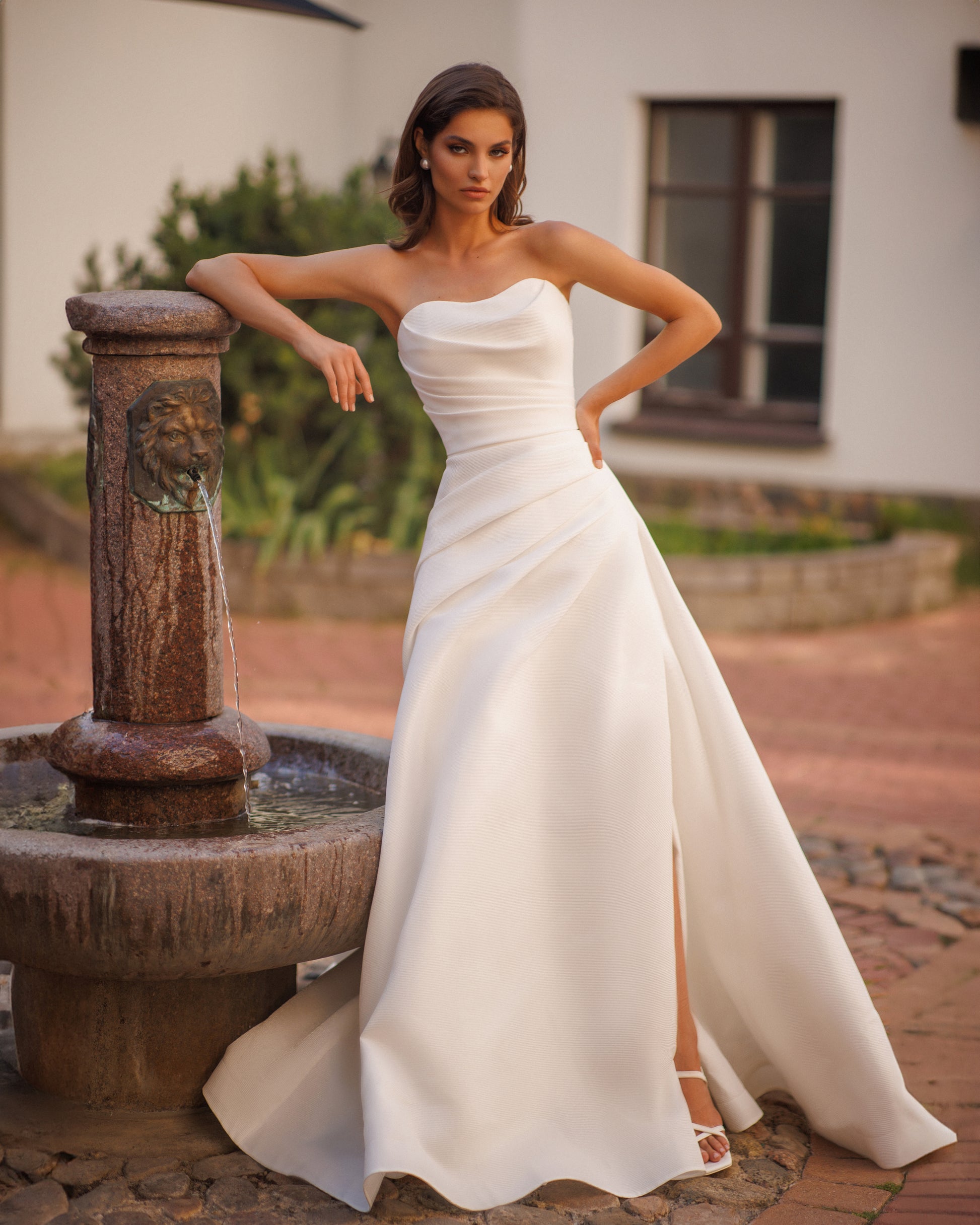 Mikado A-Line Sleeveless Wedding Dress with Sweetheart Neckline 16 Mikado A-Line Sleeveless Wedding Dress with Sweetheart Neckline 16