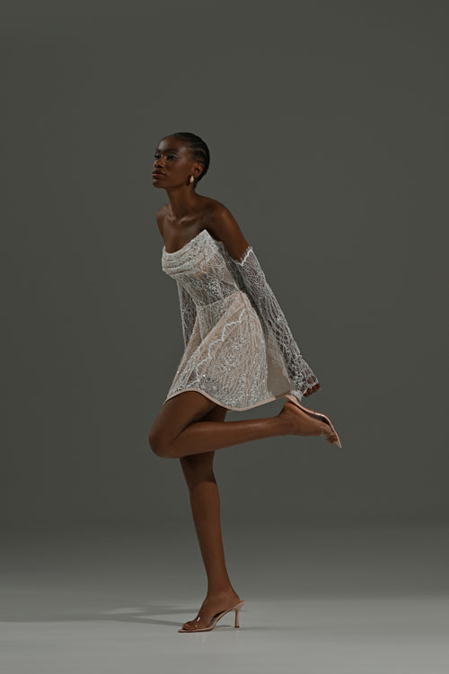 Made-to-order wedding gown from the Privé Millenium 2027 collection