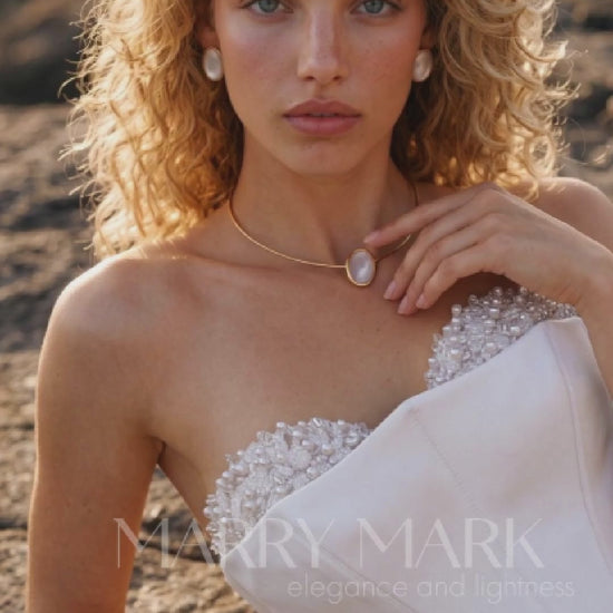 Satin Mermaid Wedding Dress with Lace-Trimmed Corset — movement and details, Illusion 2027