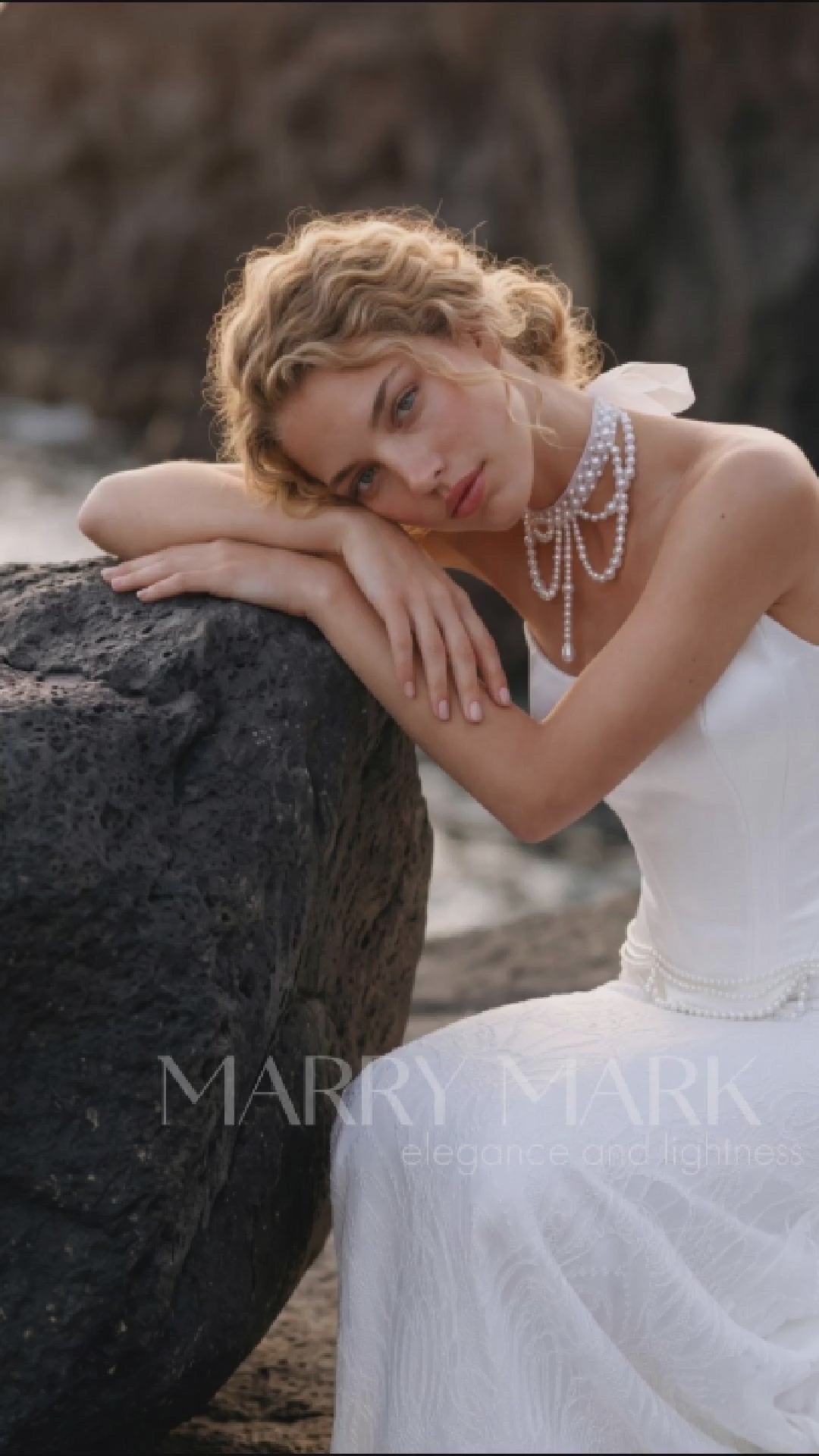 Satin and Lace Mermaid Wedding Dress with Peplum Corset — movement and details, Illusion 2027